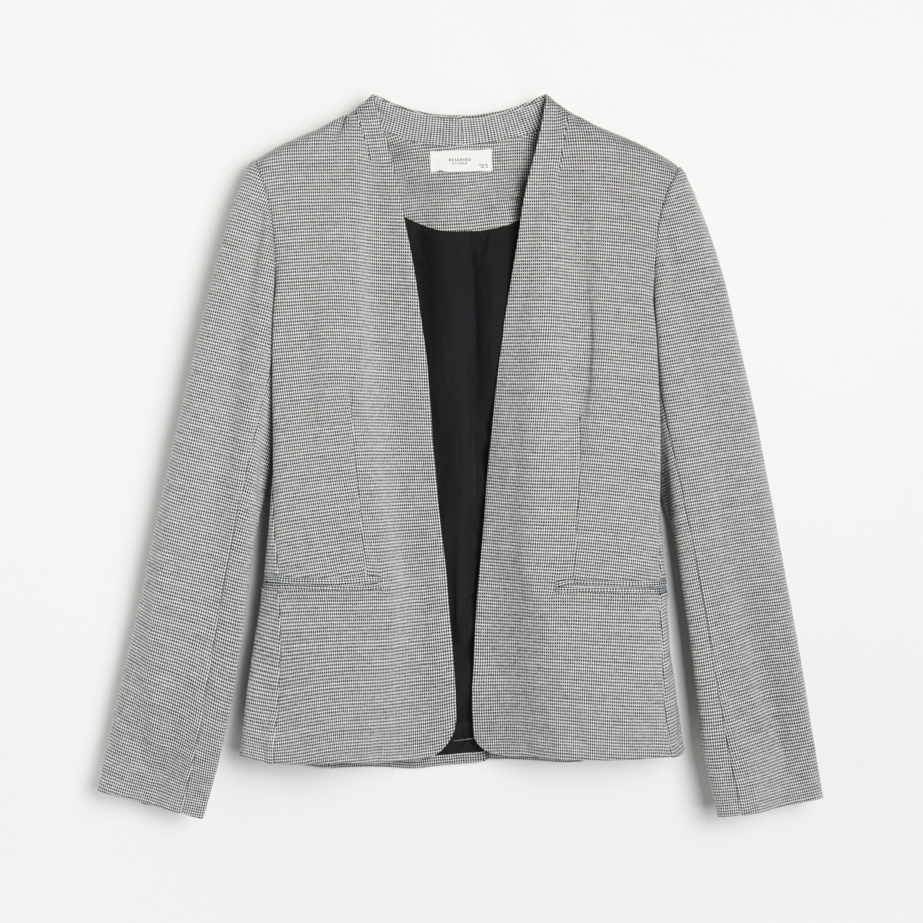 Blejzer s kockovaným gingham vzorom