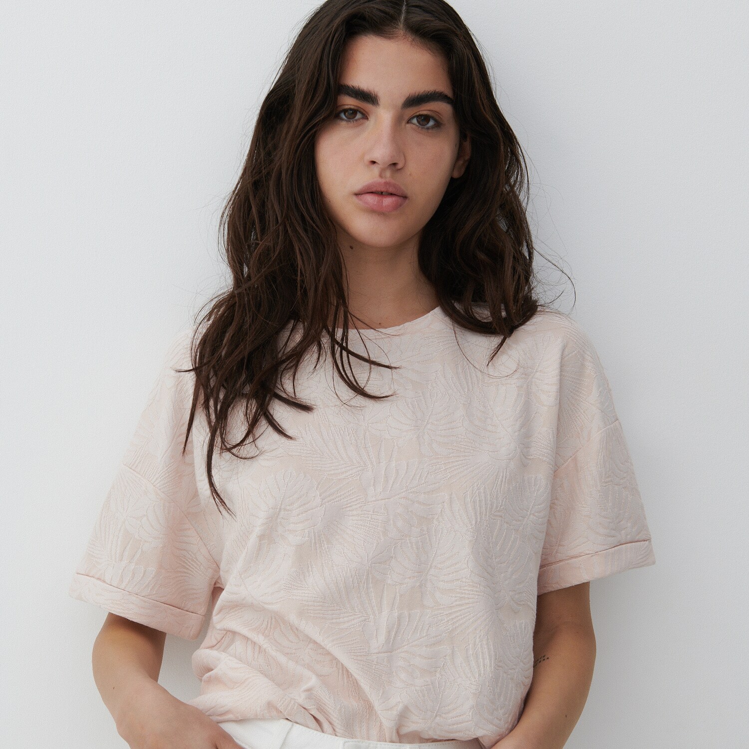 Žakárová úpletová blúzka