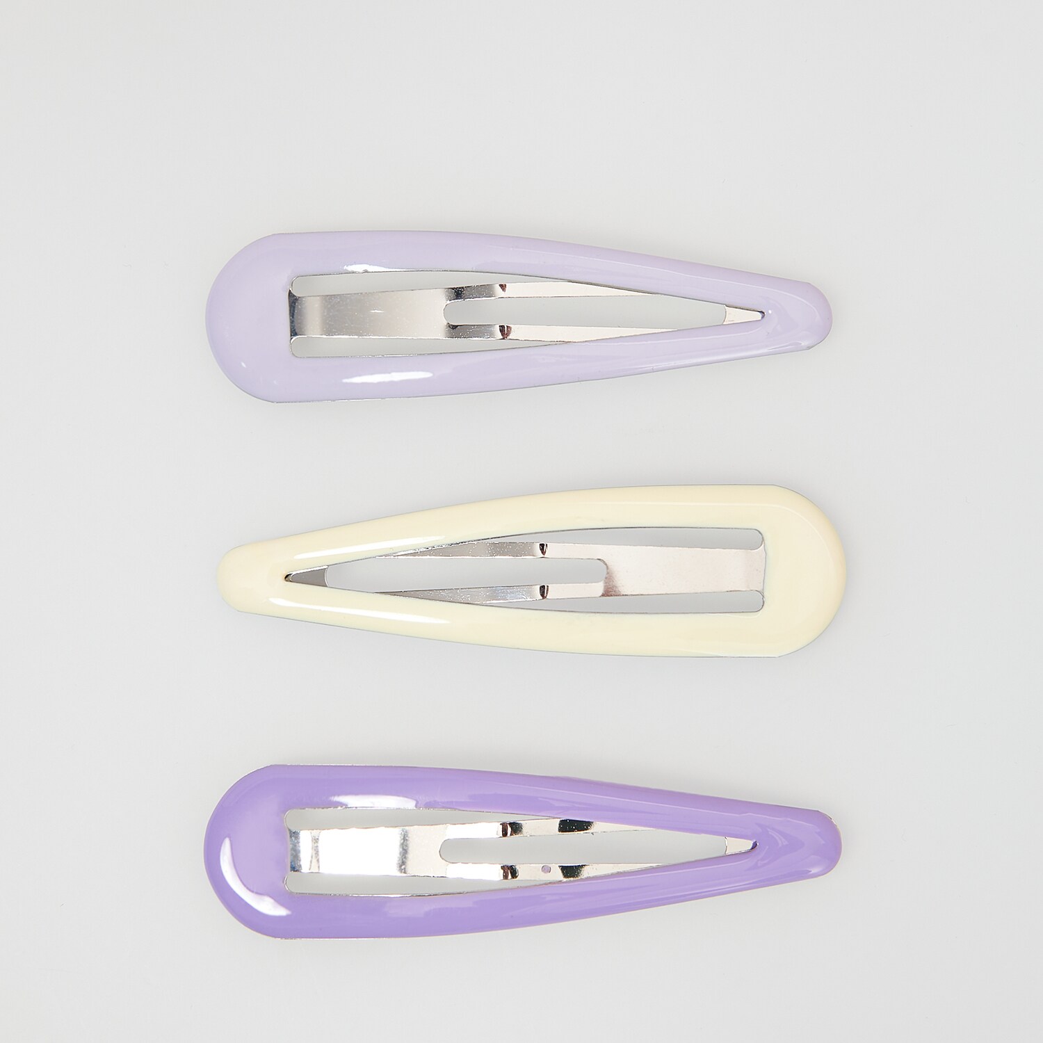 Súprava 3 pastelových sponiek do vlasov