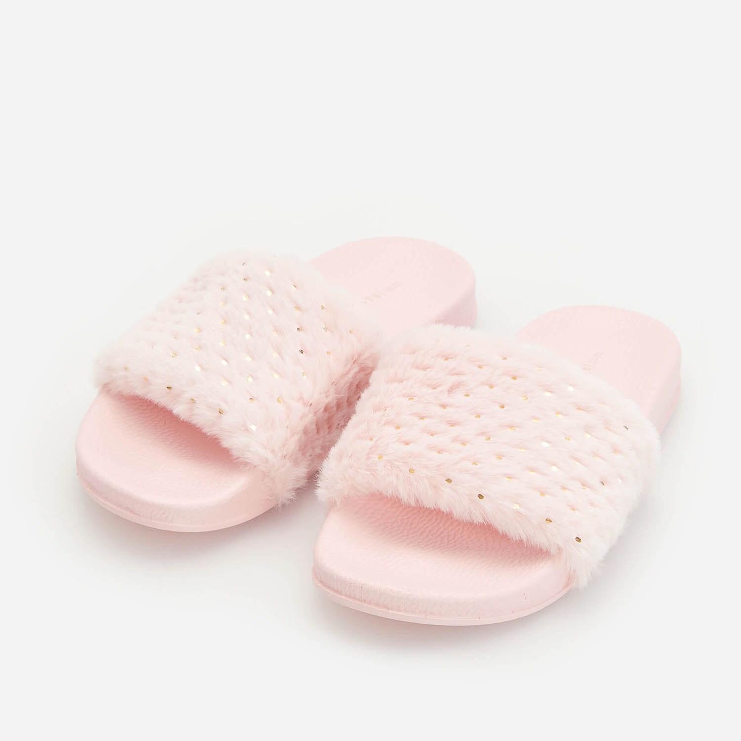 Šľapky s umelou kožušinkou