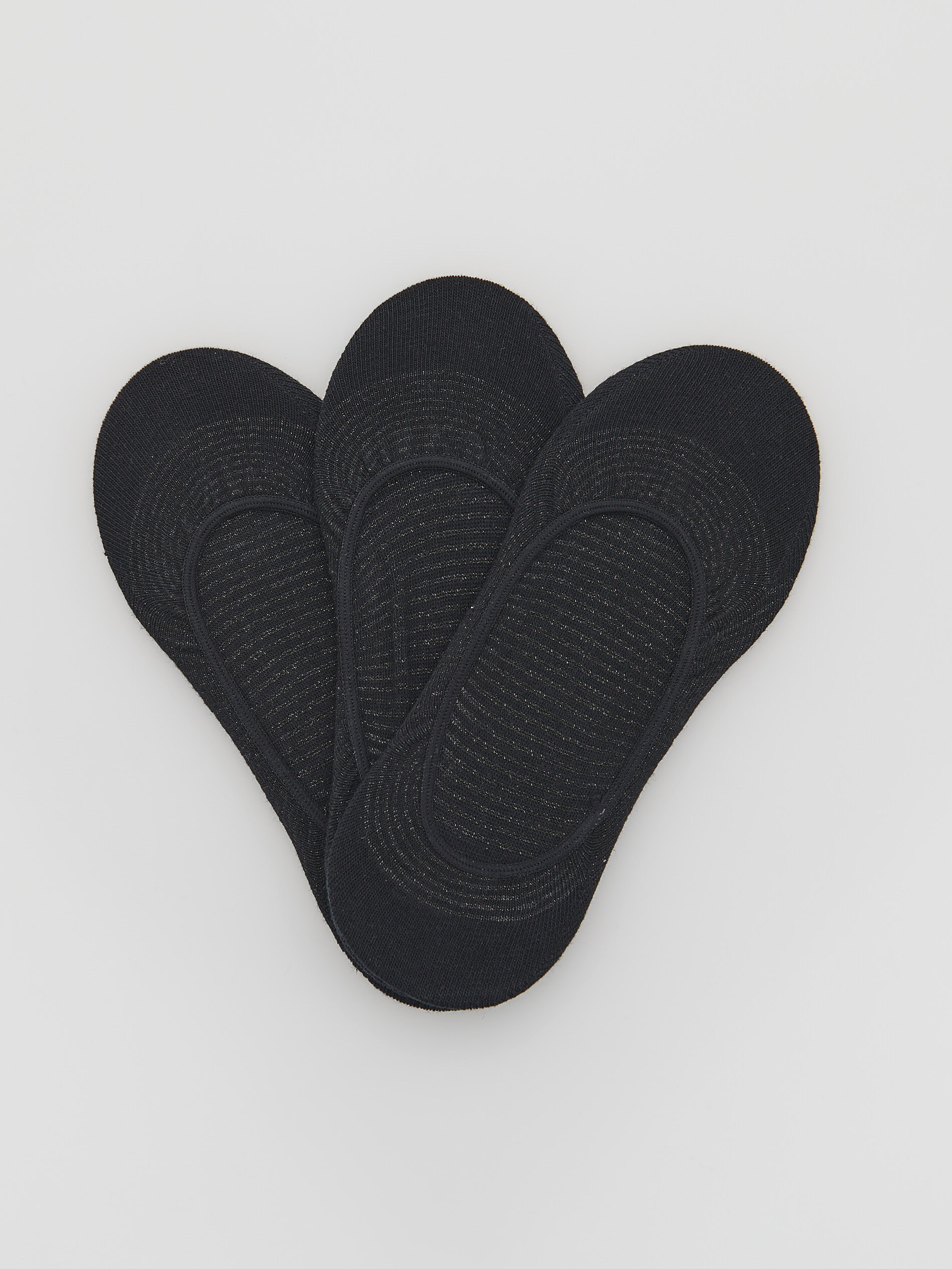 Súprava 3 párov čiernych ponožiek