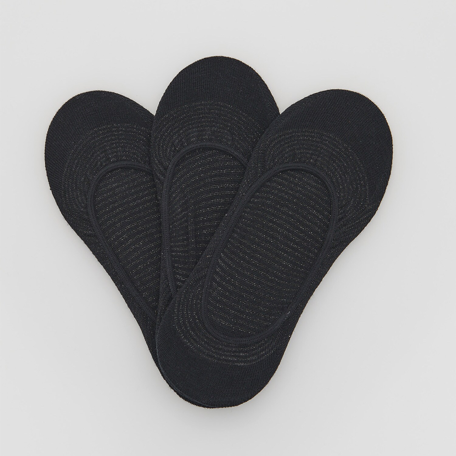 Súprava 3 párov čiernych ponožiek