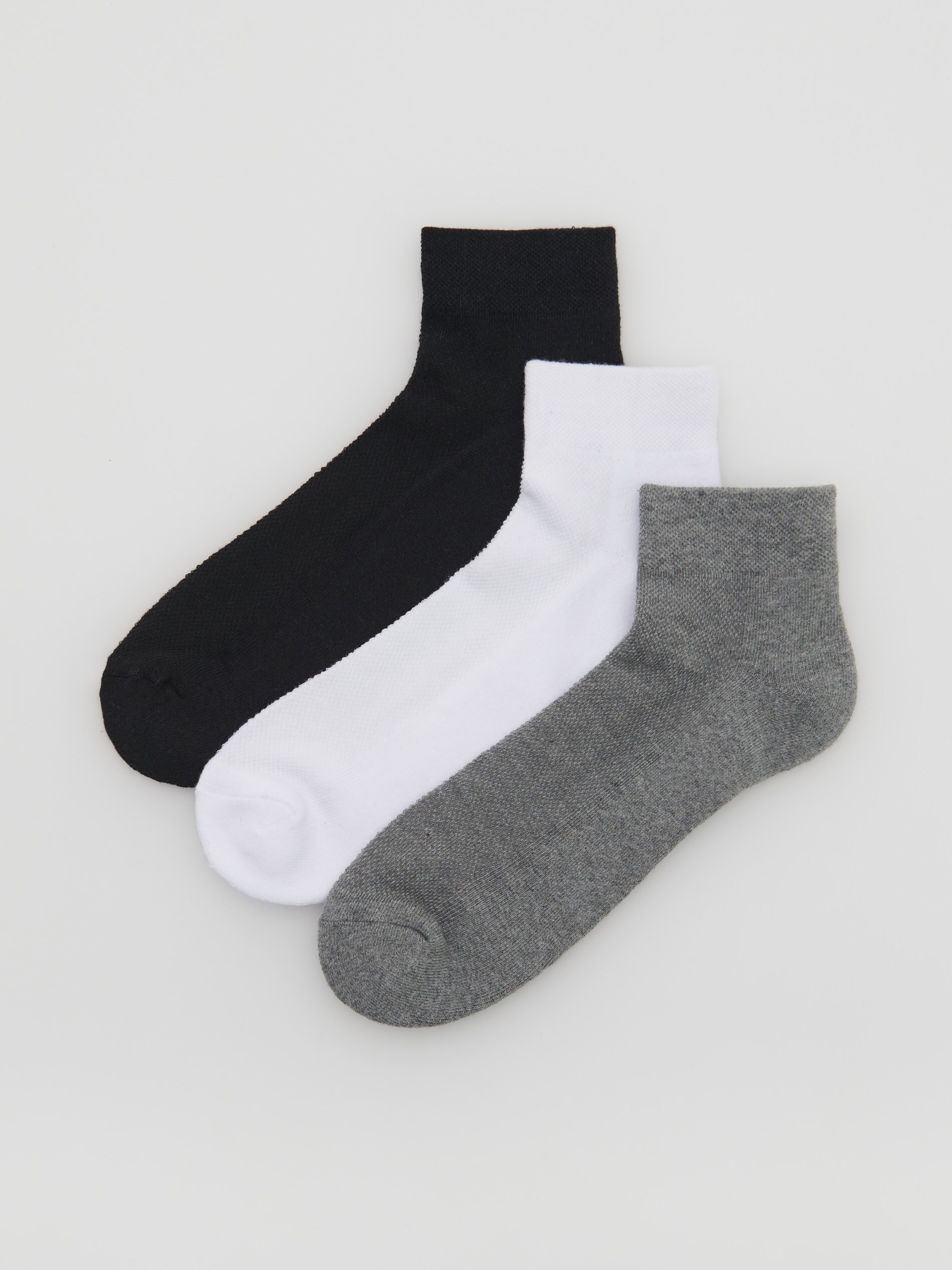 Súprava 3 párov bavlnených ponožiek