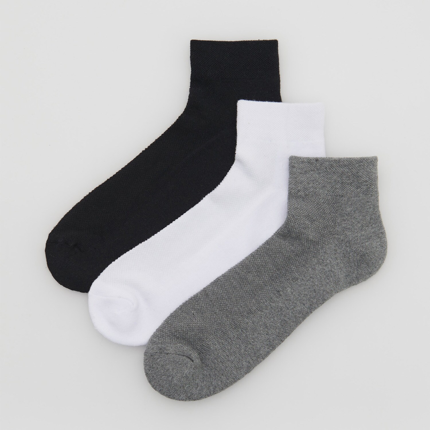 Súprava 3 párov bavlnených ponožiek