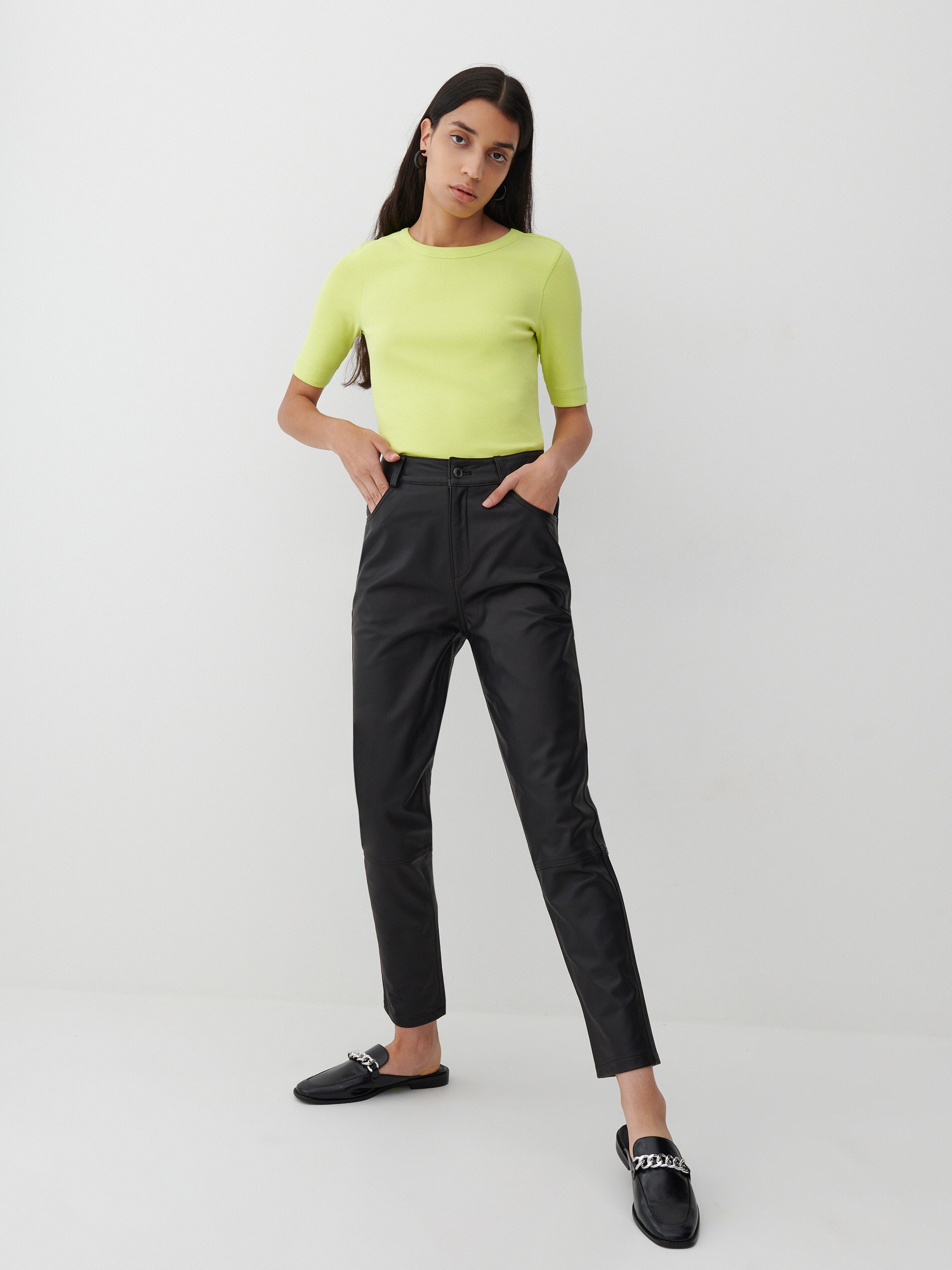 Tričko z prúžkovaného úpletu