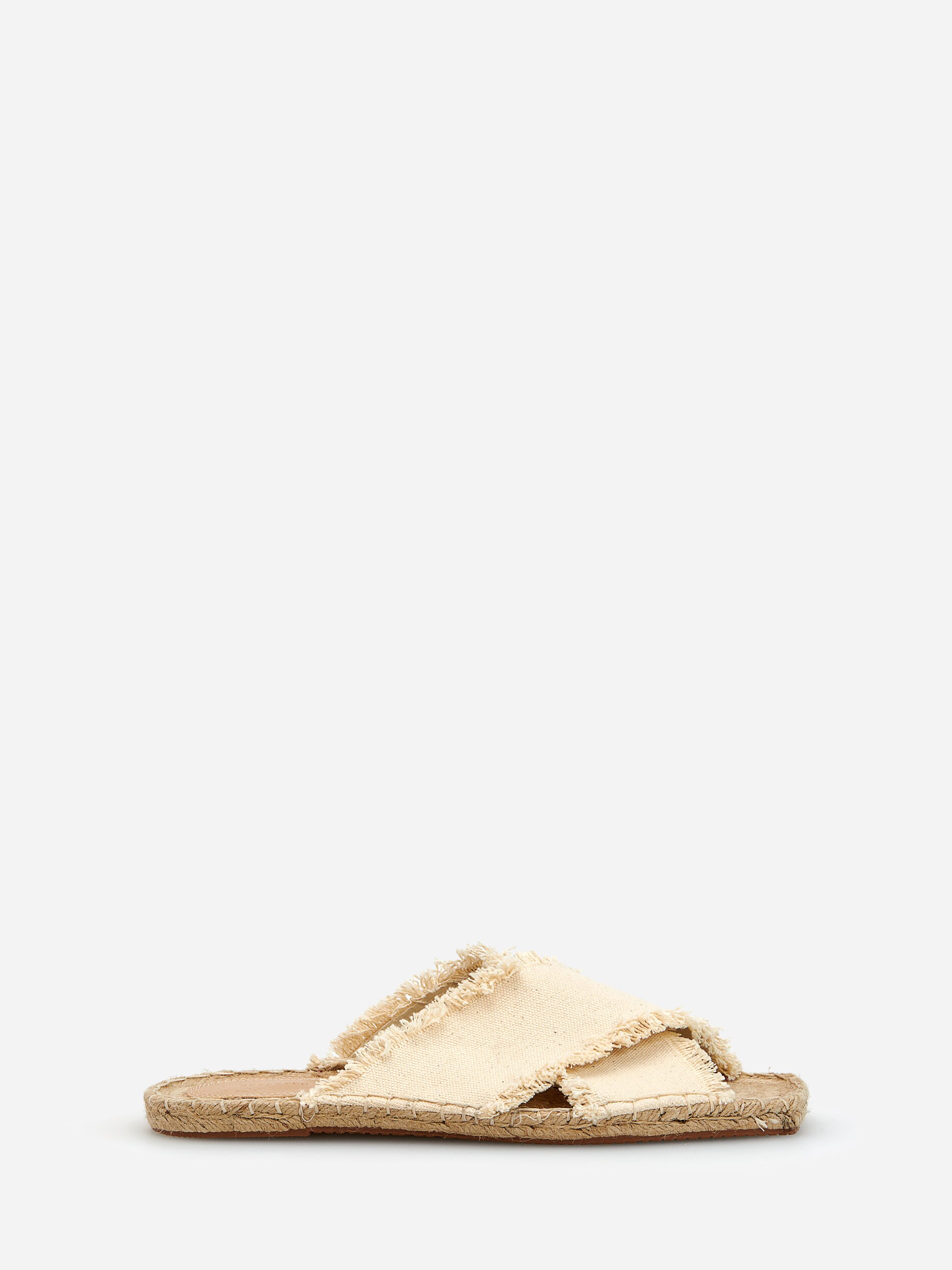 Šľapky s bavlnenými remienkami