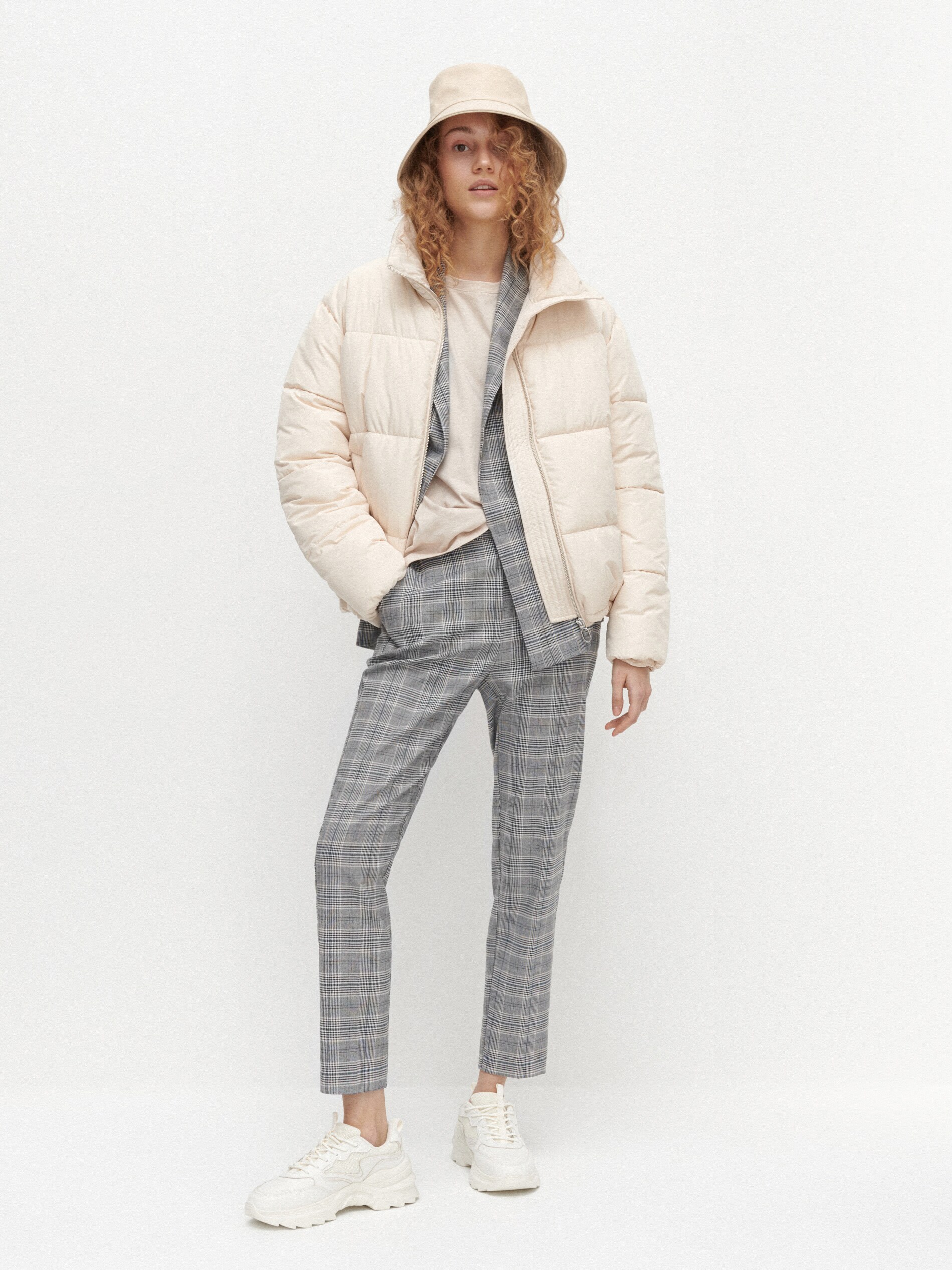 Kárované chino nohavice