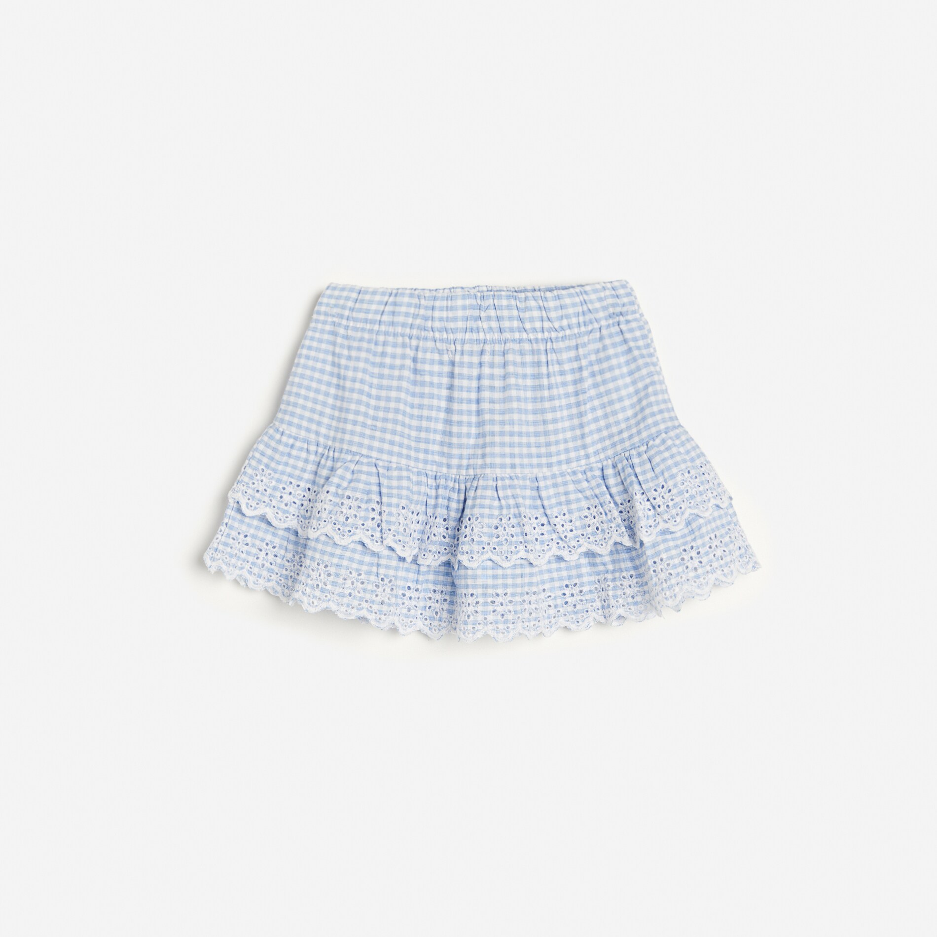 Sukňa s anglickou výšivkou