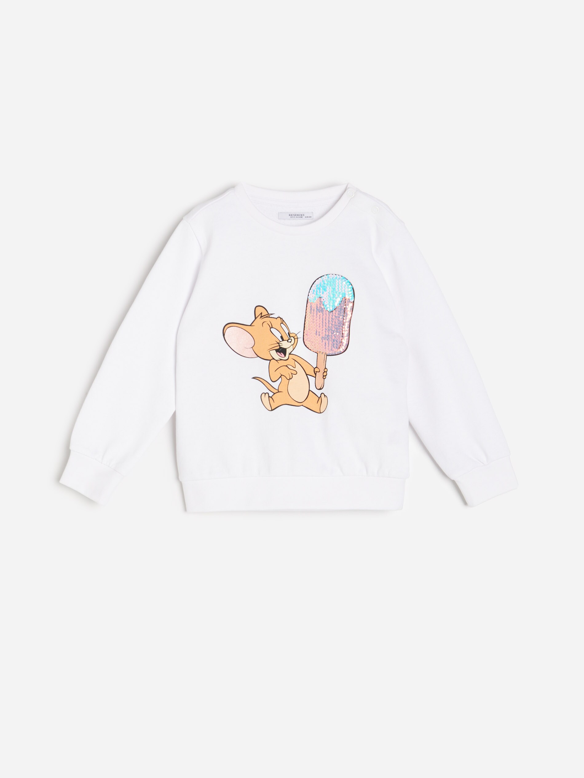 Tepláková mikina s aplikáciou Tom & Jerry