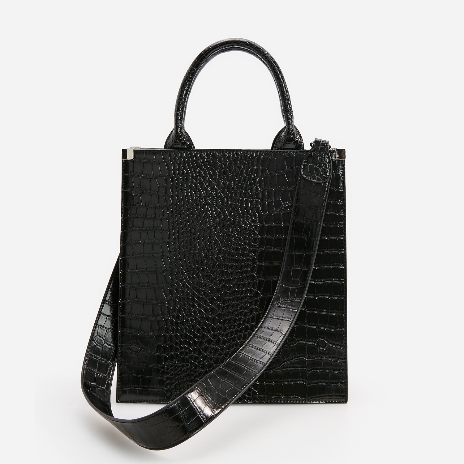 Kabelka s efektom krokodílej kože