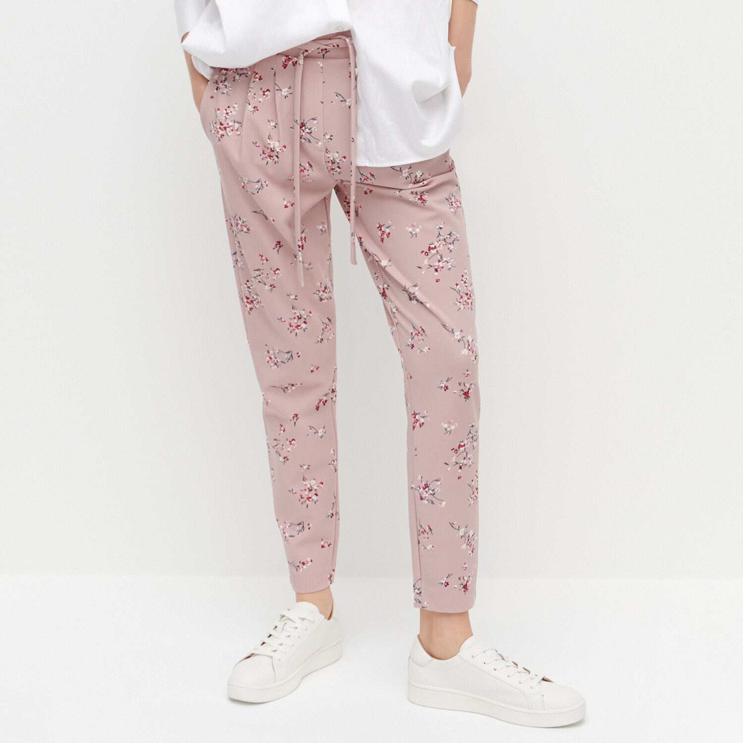 Vzorované úpletové nohavice