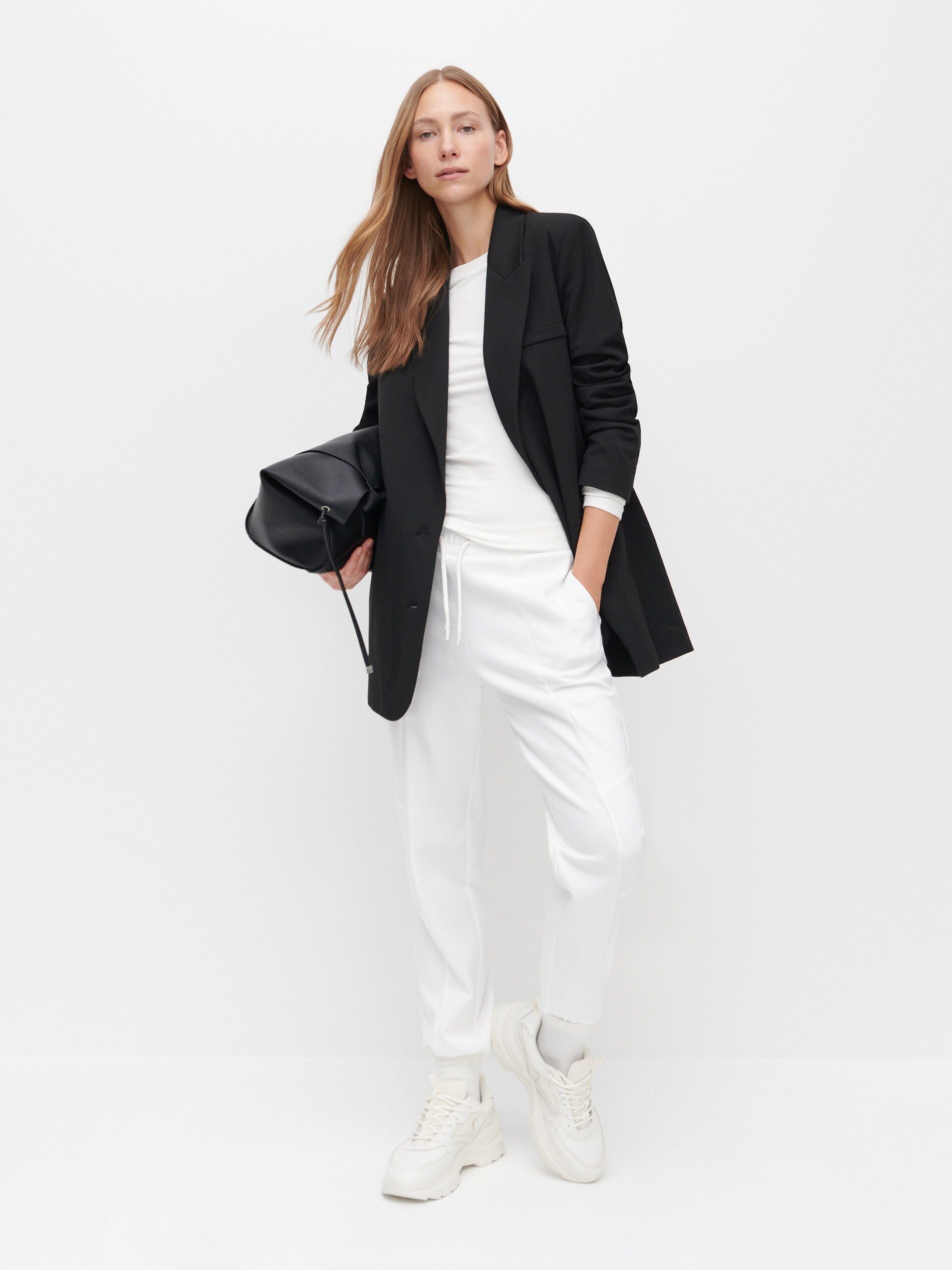 Úpletové nohavice s elastickým pásom