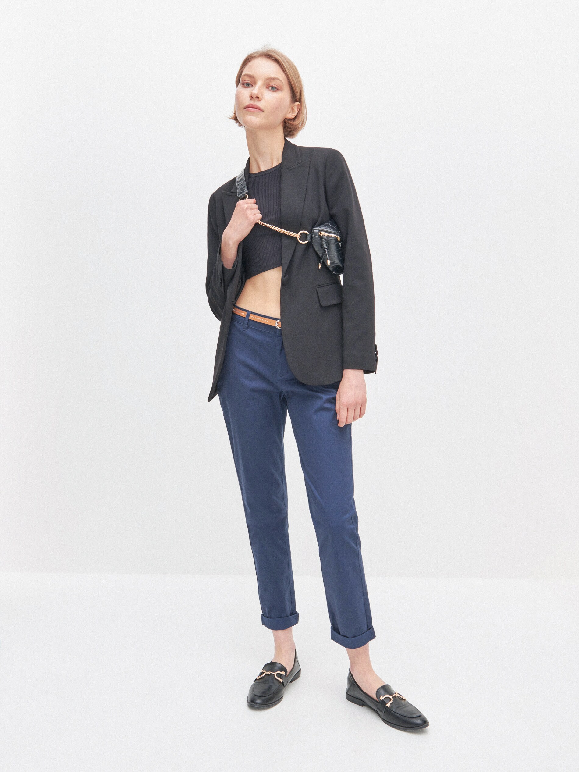 Chino nohavice s opaskom