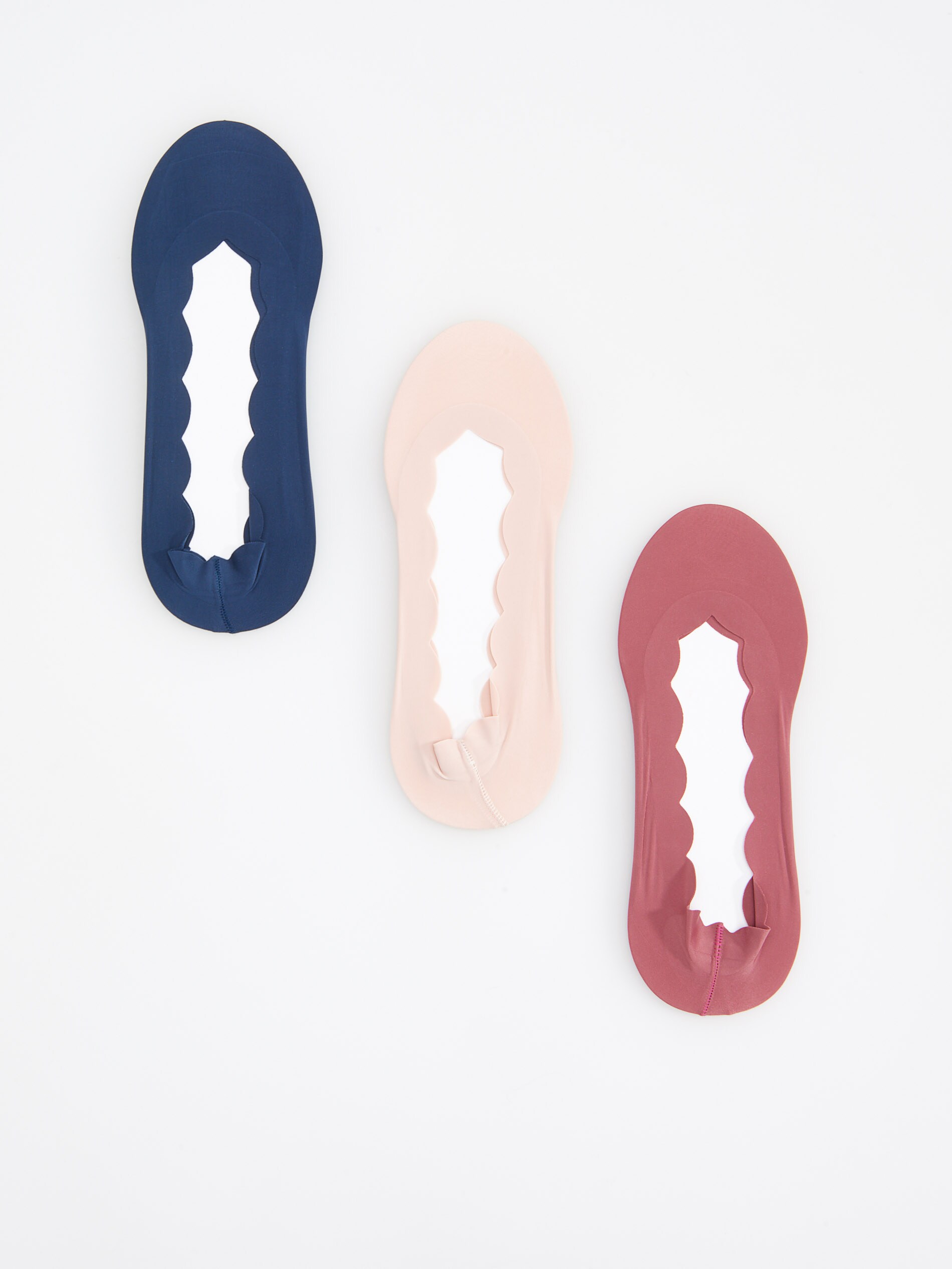 Súprava 3 párov neviditeľných ponožiek