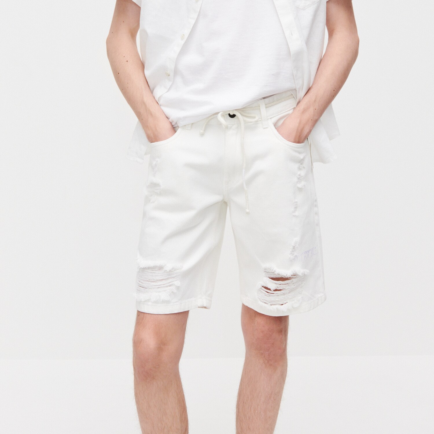 Denimové šortky z organickej bavlny