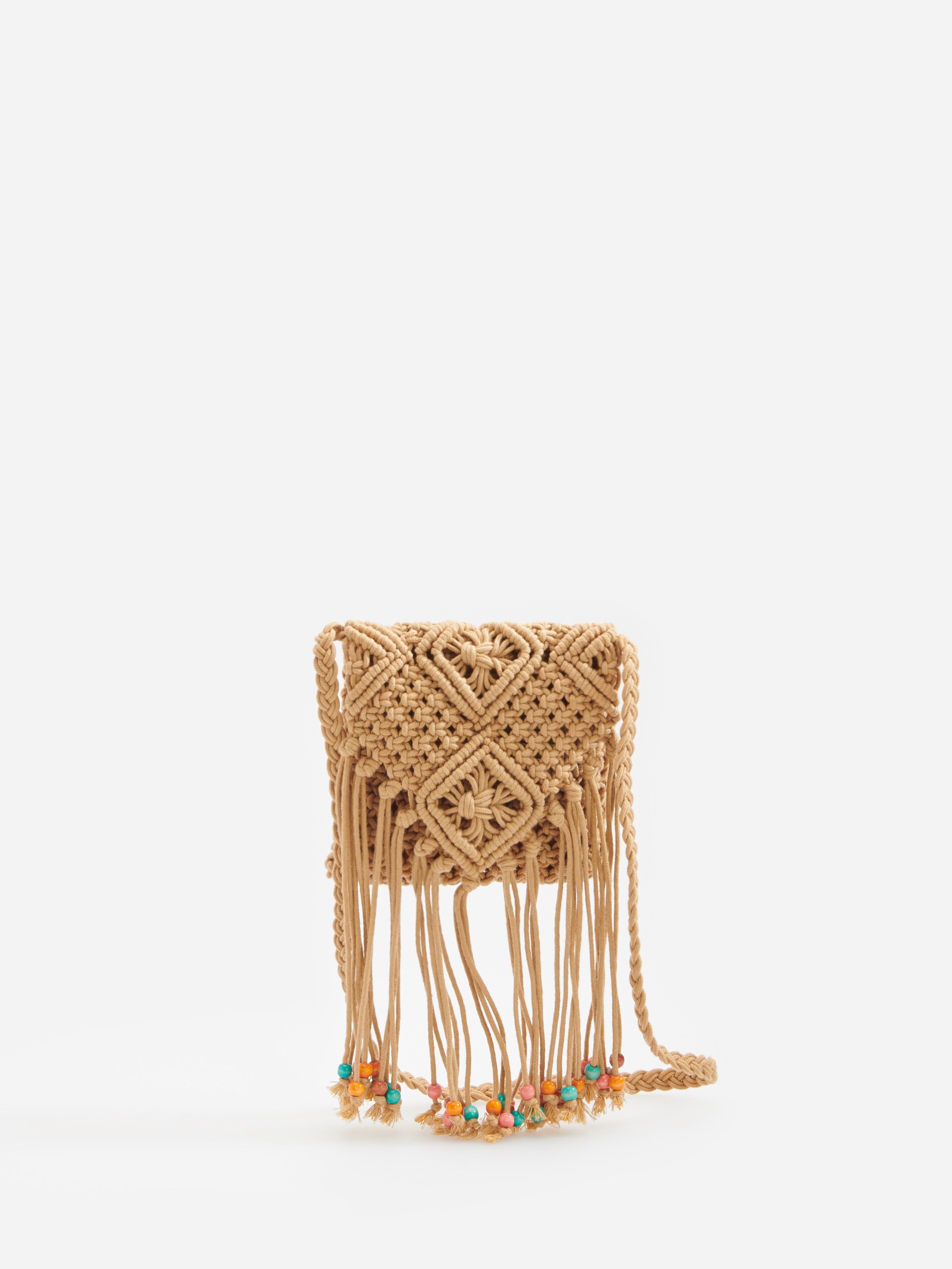 Pletená kabelka so strapcami