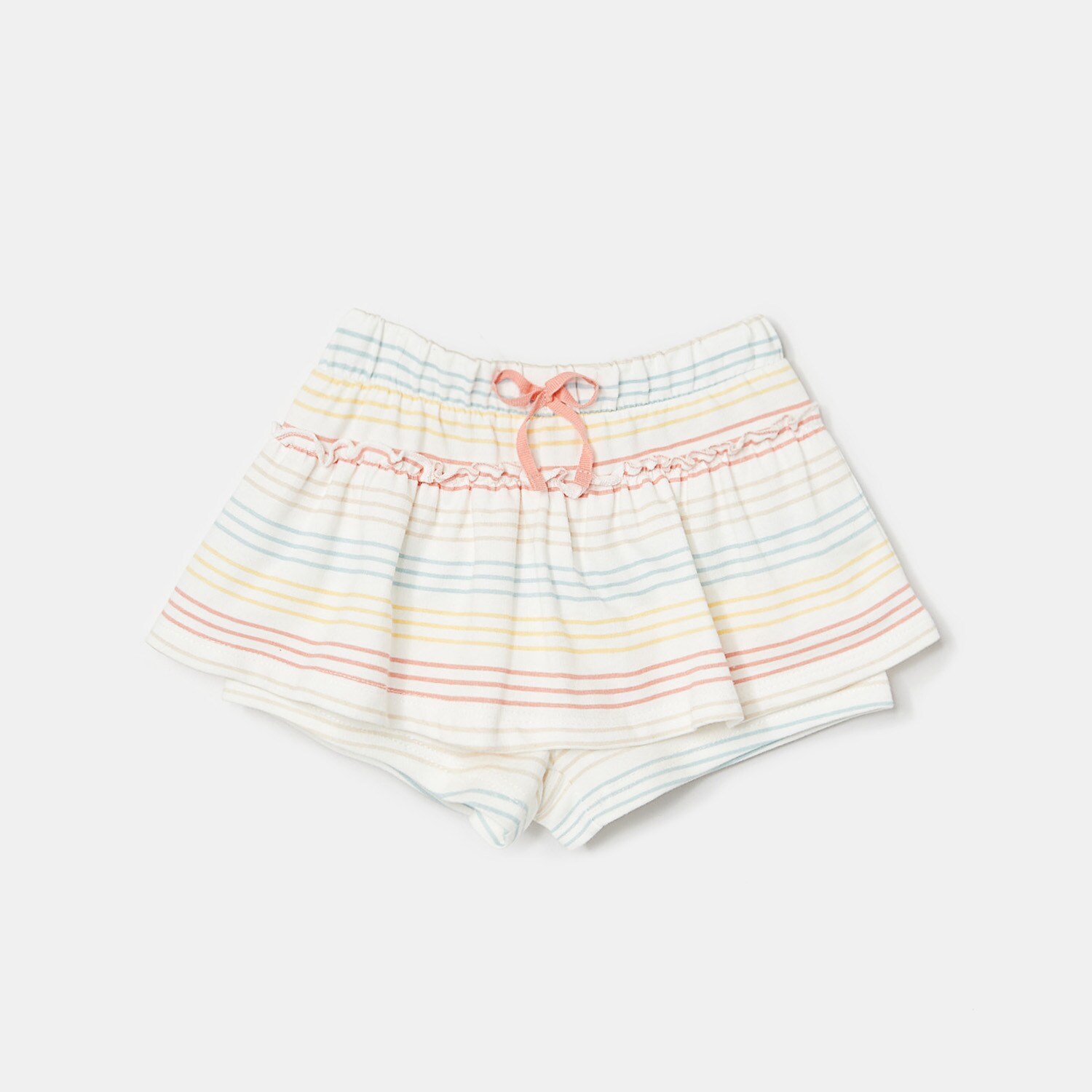 Bavlnené šortky s volánom