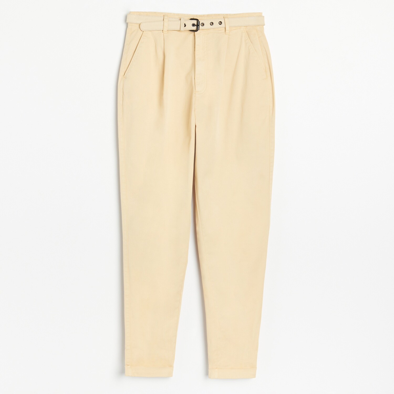 Bavlnené nohavice s opaskom