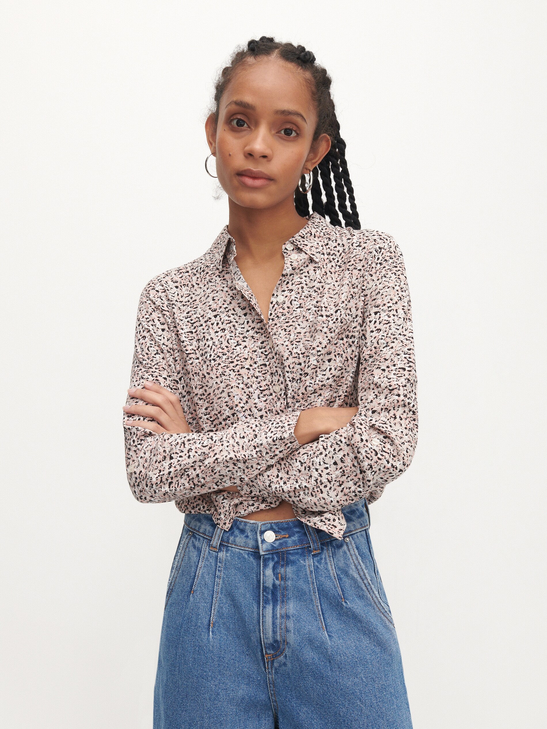 Vzorovaná košeľa z materiálu EcoVero™