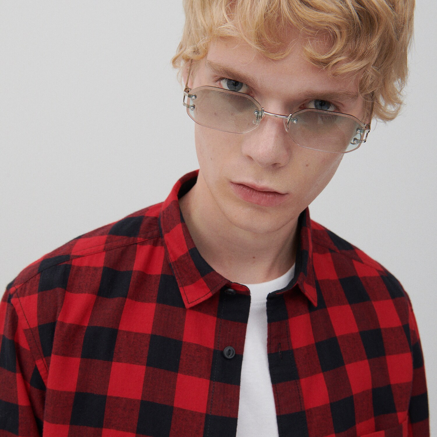 Kockovaná košeľa regular fit