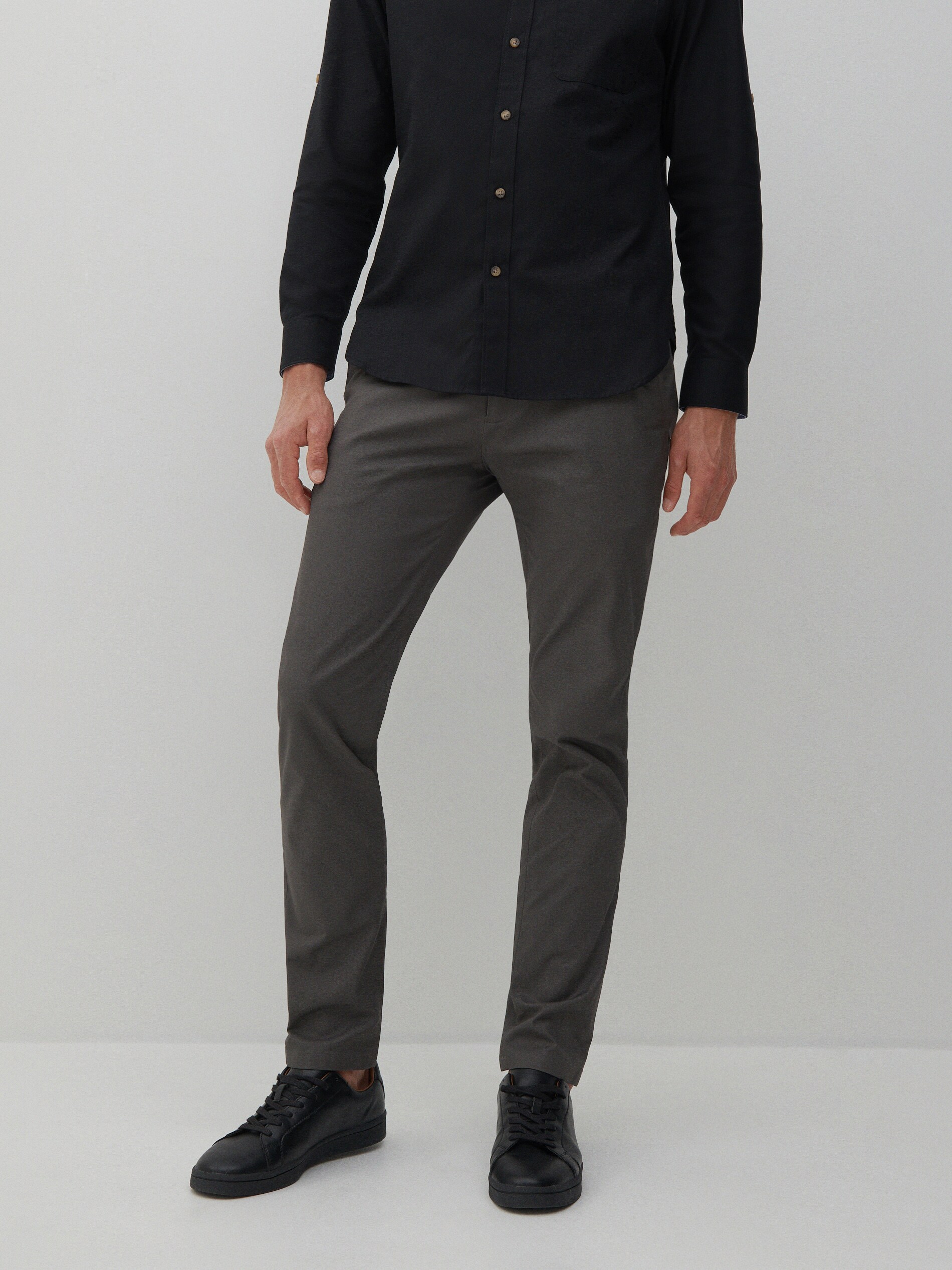 Bavlnené chino nohavice slim