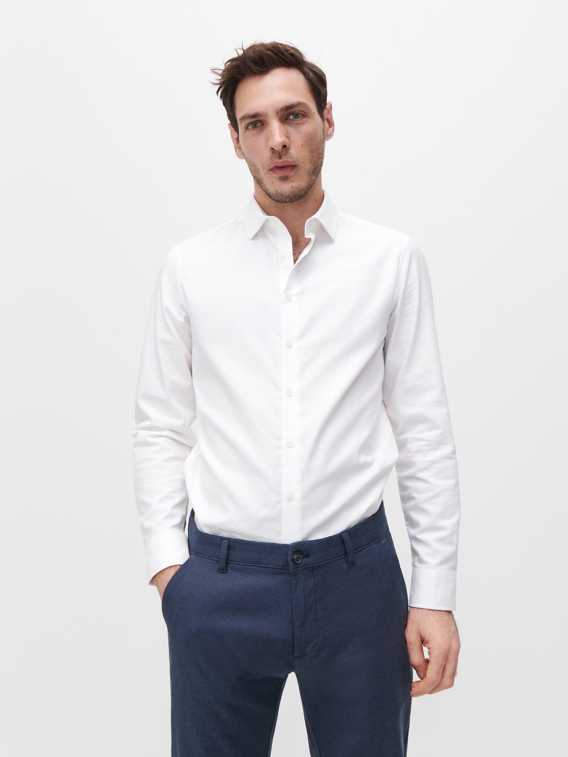 Bavlnená košeľa slim fit