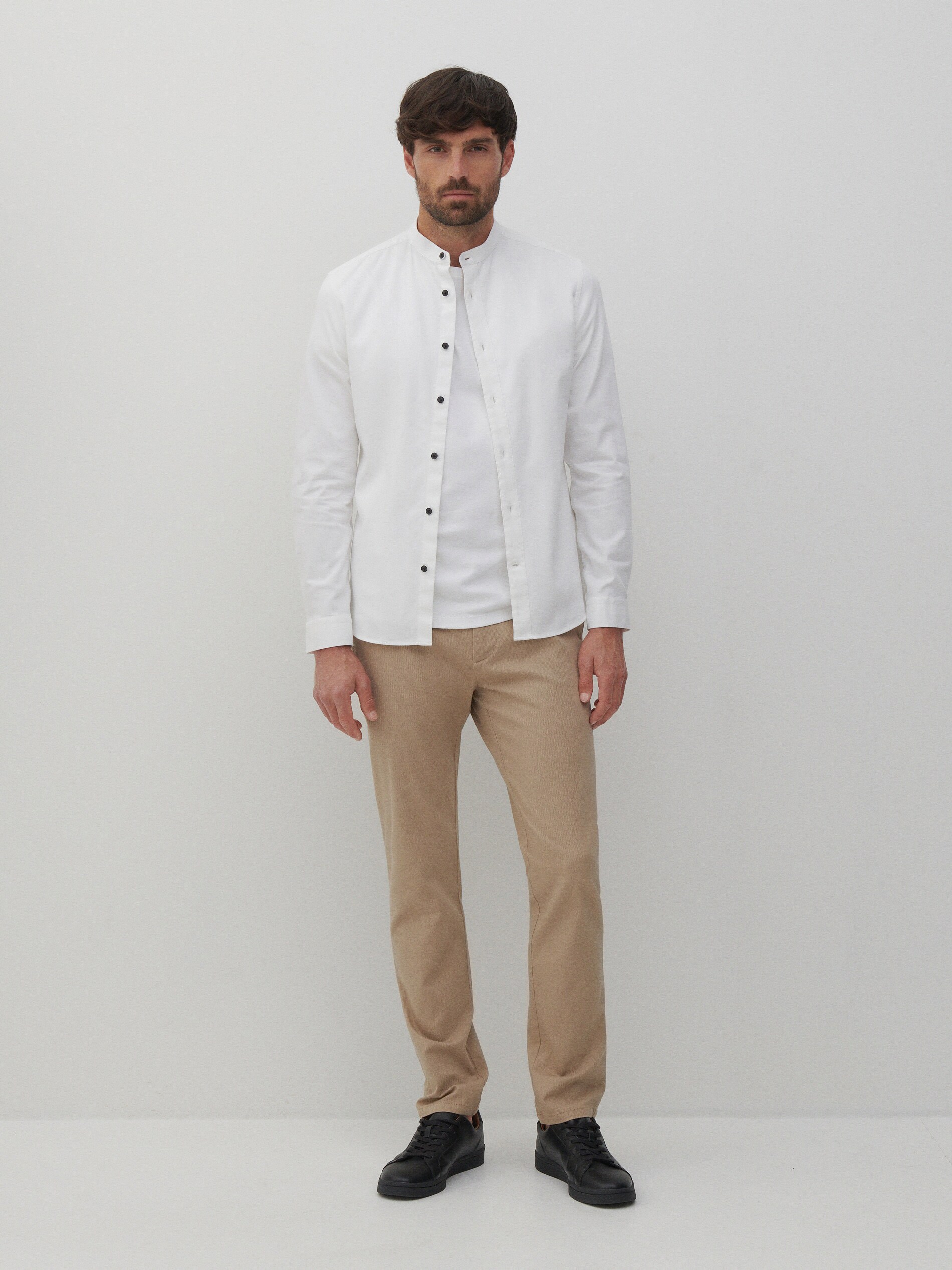 Chino nohavice slim zo štruktúrovanej látky