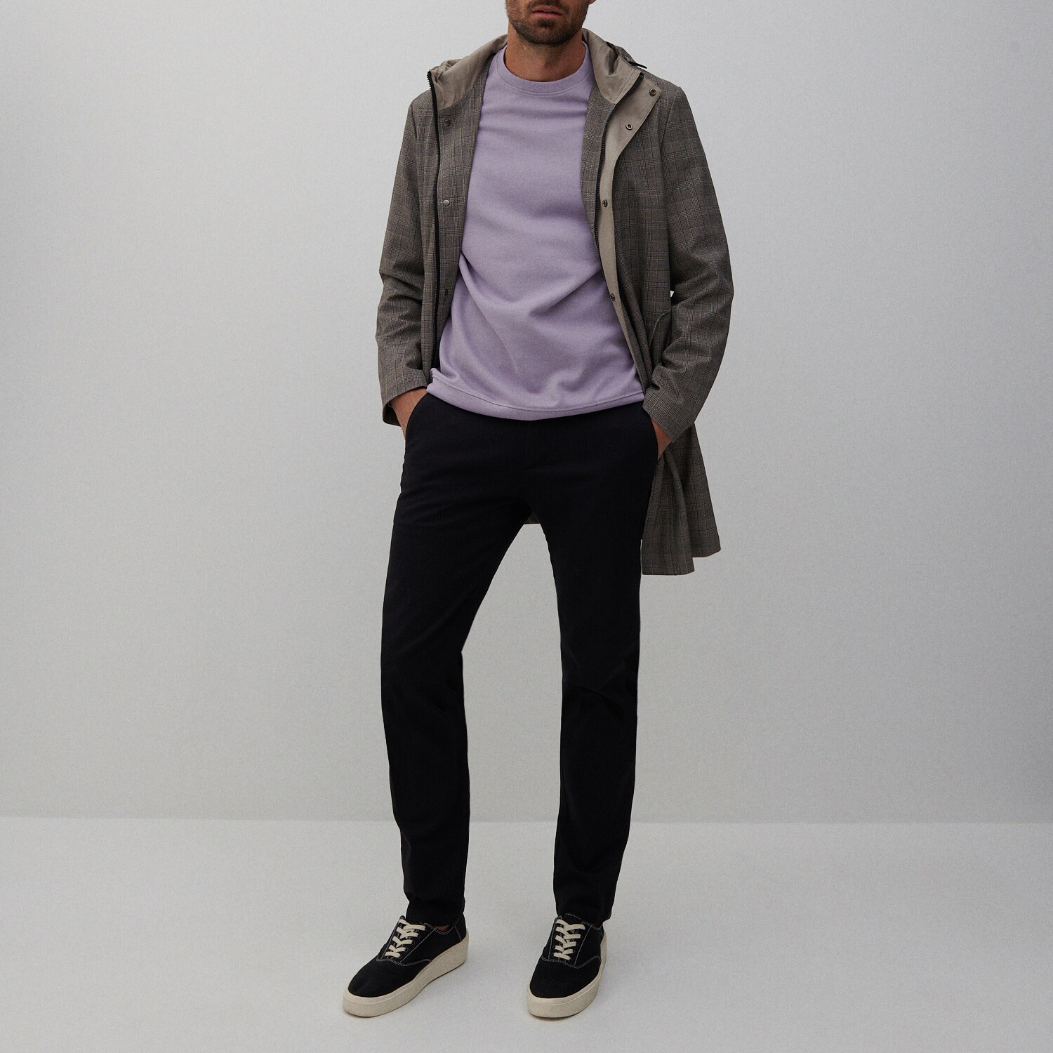 Chino nohavice slim zo štruktúrovanej látky