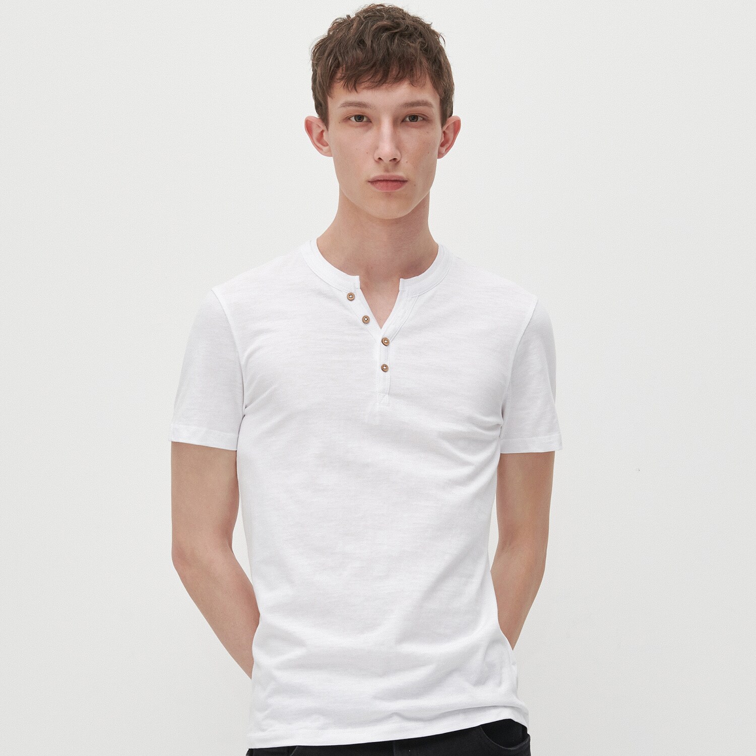 Tričko s dlhými rukávmi slim fit