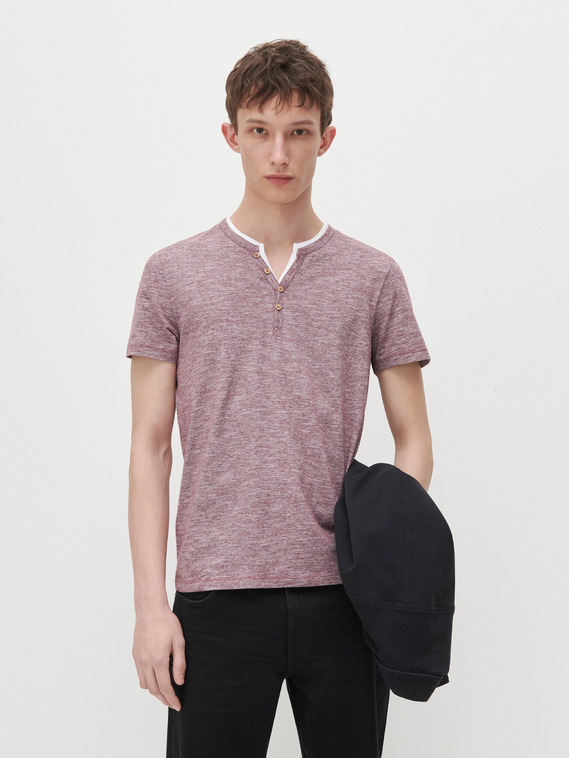 Tričko s dlhými rukávmi slim fit