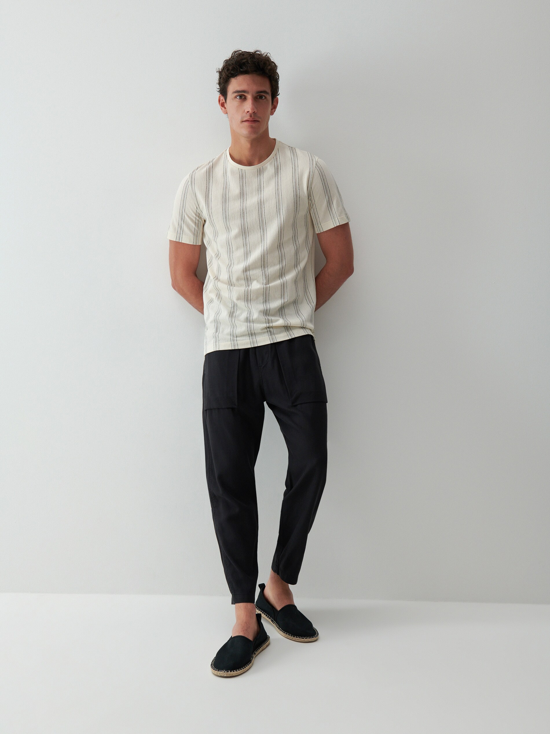 Pásikavé bavlnené tričko