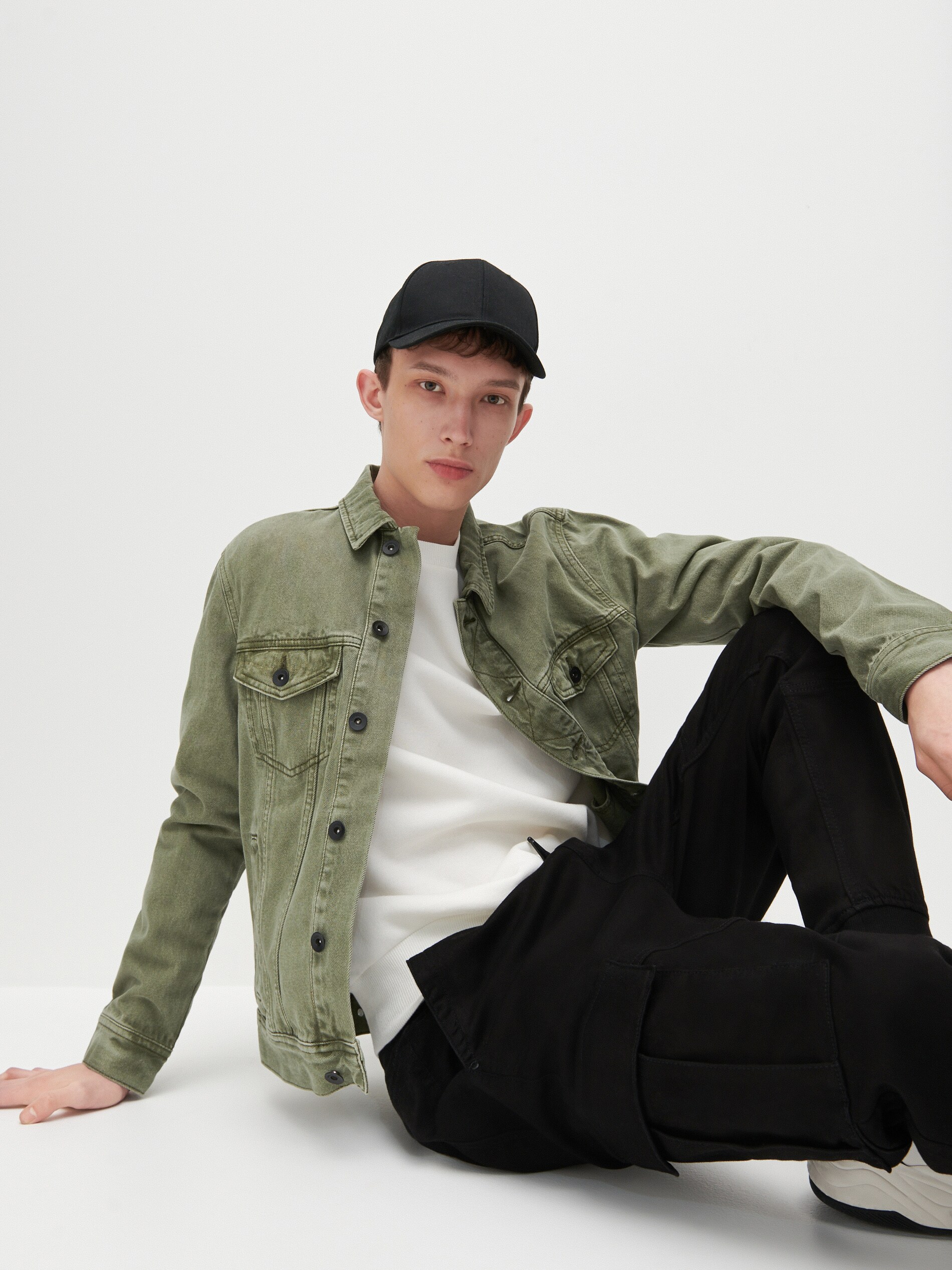 Džínsová bunda katana s vreckami