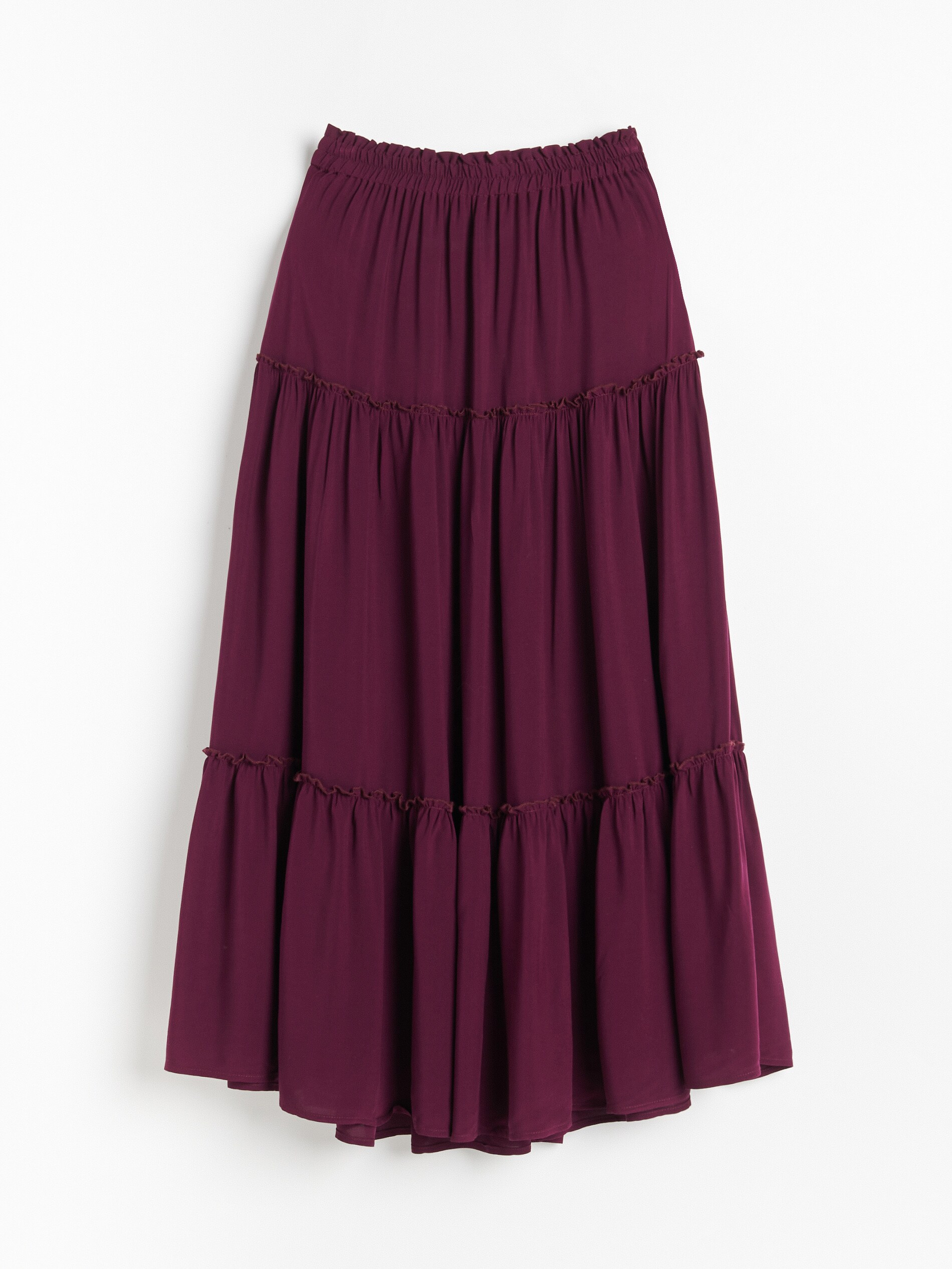 Spódnica maxi w stylu boho - purpurowy - ZI321-44X - RESERVED - 1