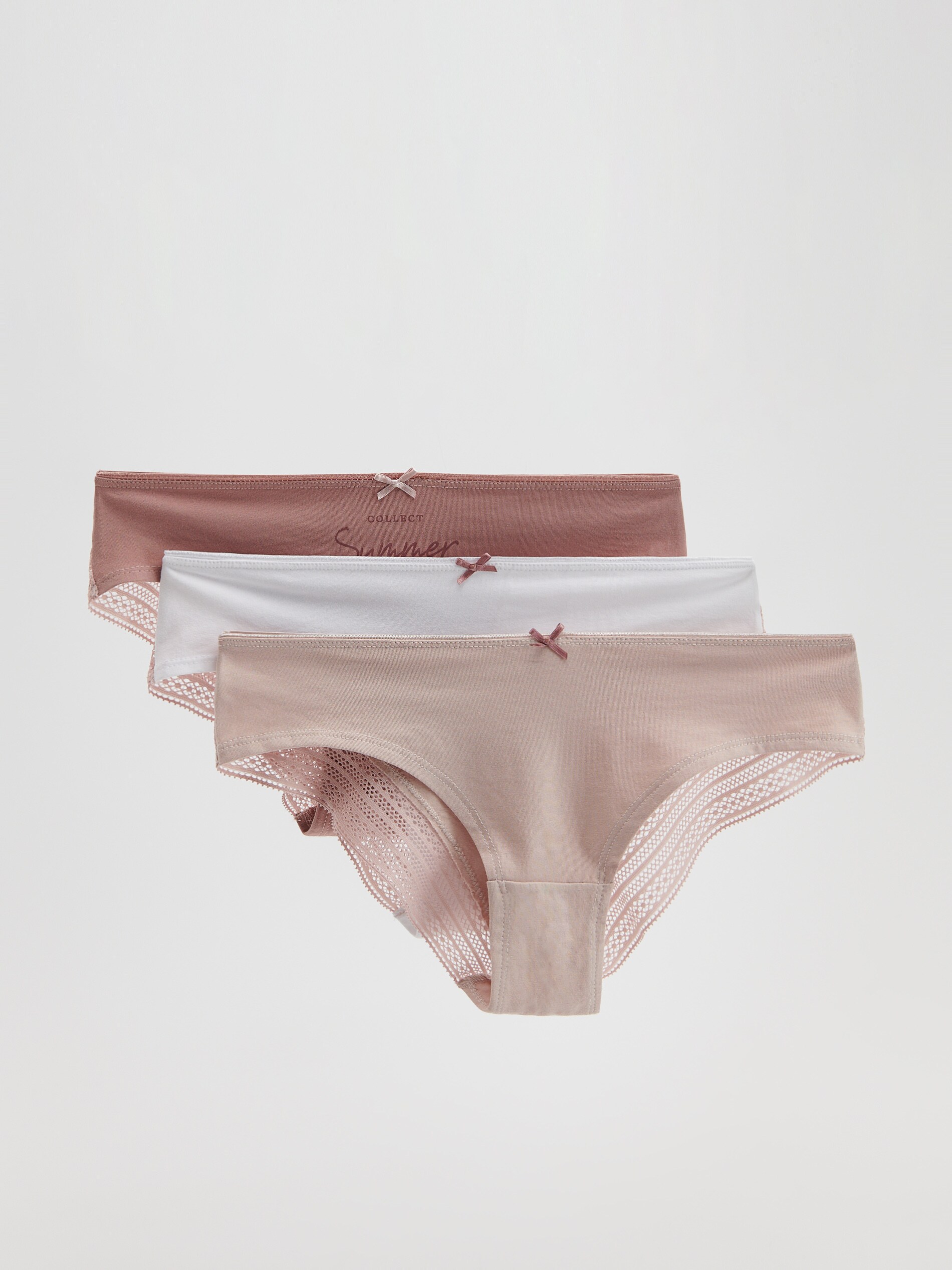 Súprava 3 hipsterských bavlnených nohavičiek