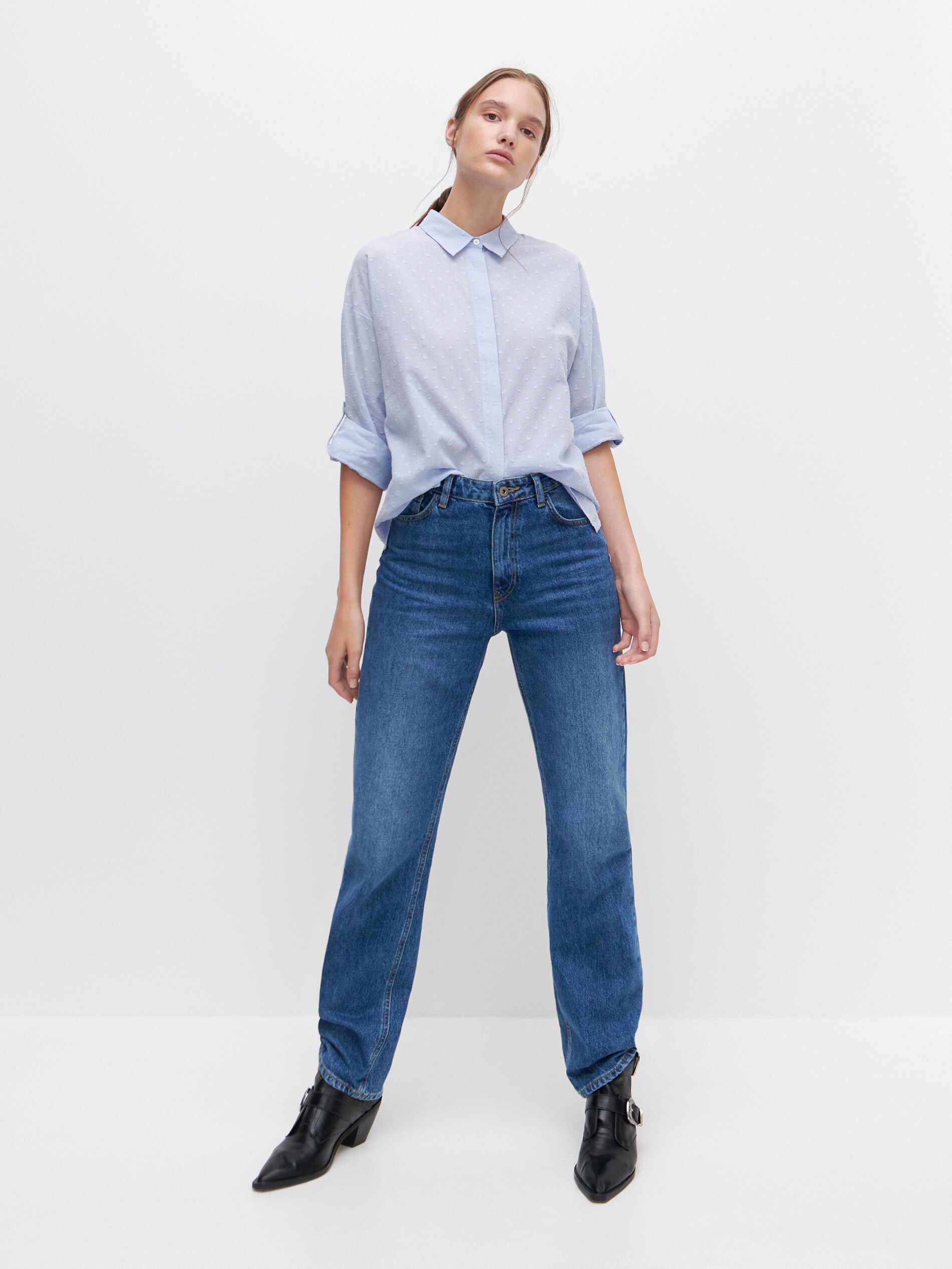 Košeľa so štruktúrovaným vzorom