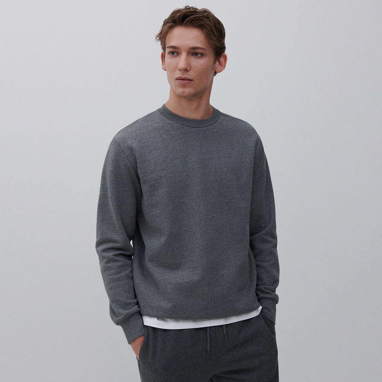 Hladká basic mikina