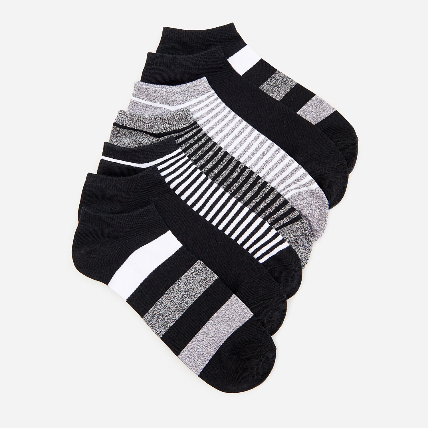 Súprava 7 párov bavlnených členkových ponožiek