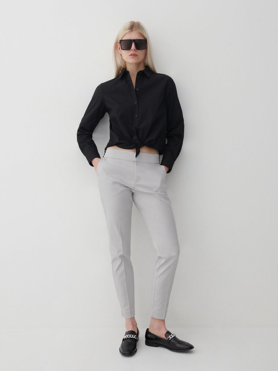 Buy Online Elegant Slim Fit Trousers Reserved 0018c 09x