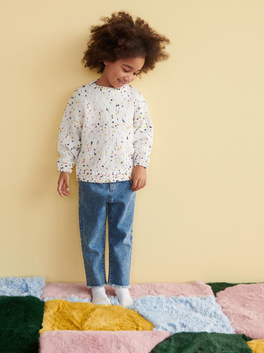 confetti knit sweater