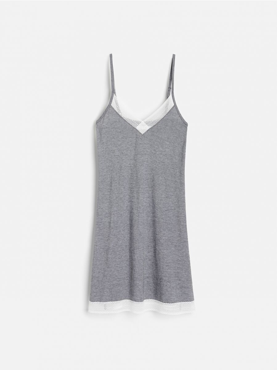 black nightdress cotton
