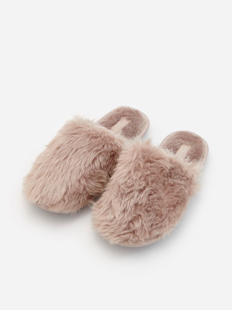 Faux fur slippers, RESERVED, 0926D-94X