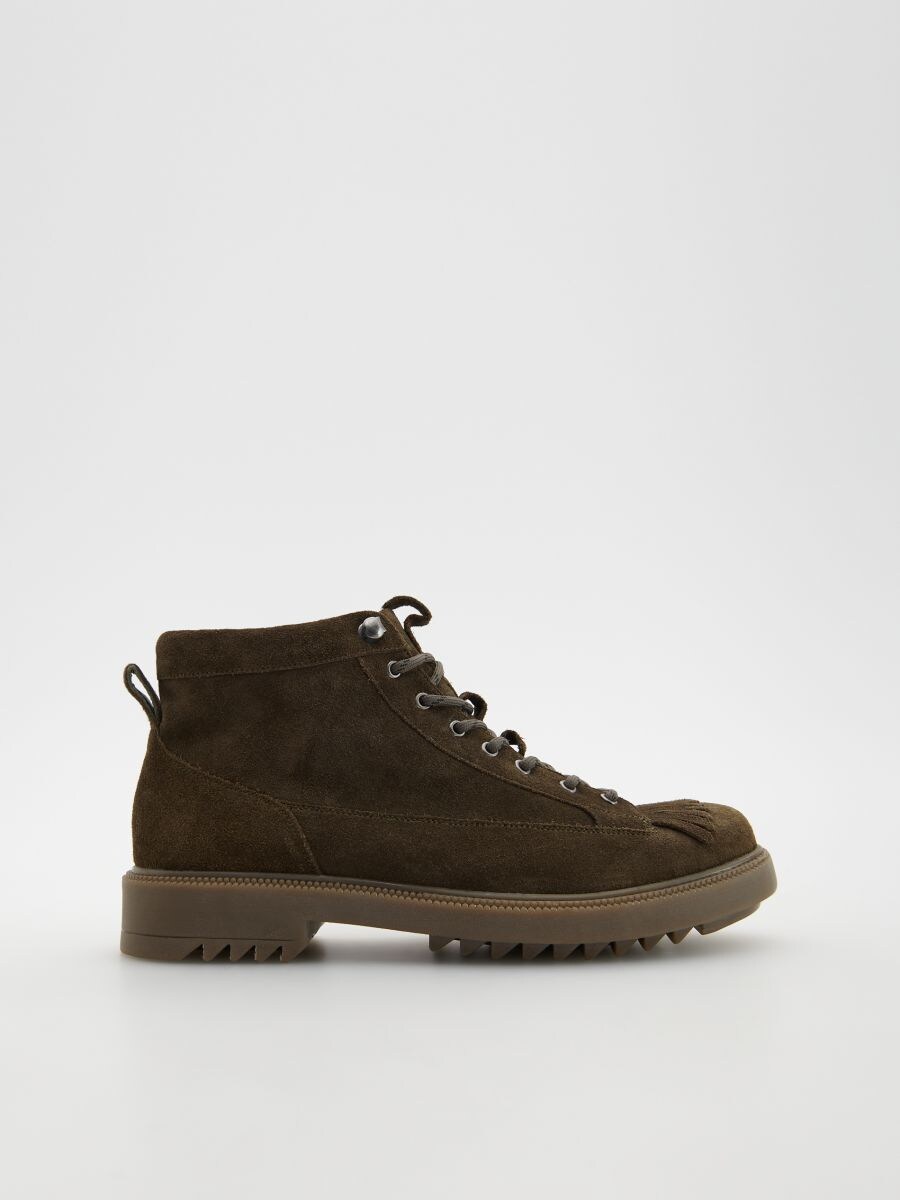 zarie leather ankle booties