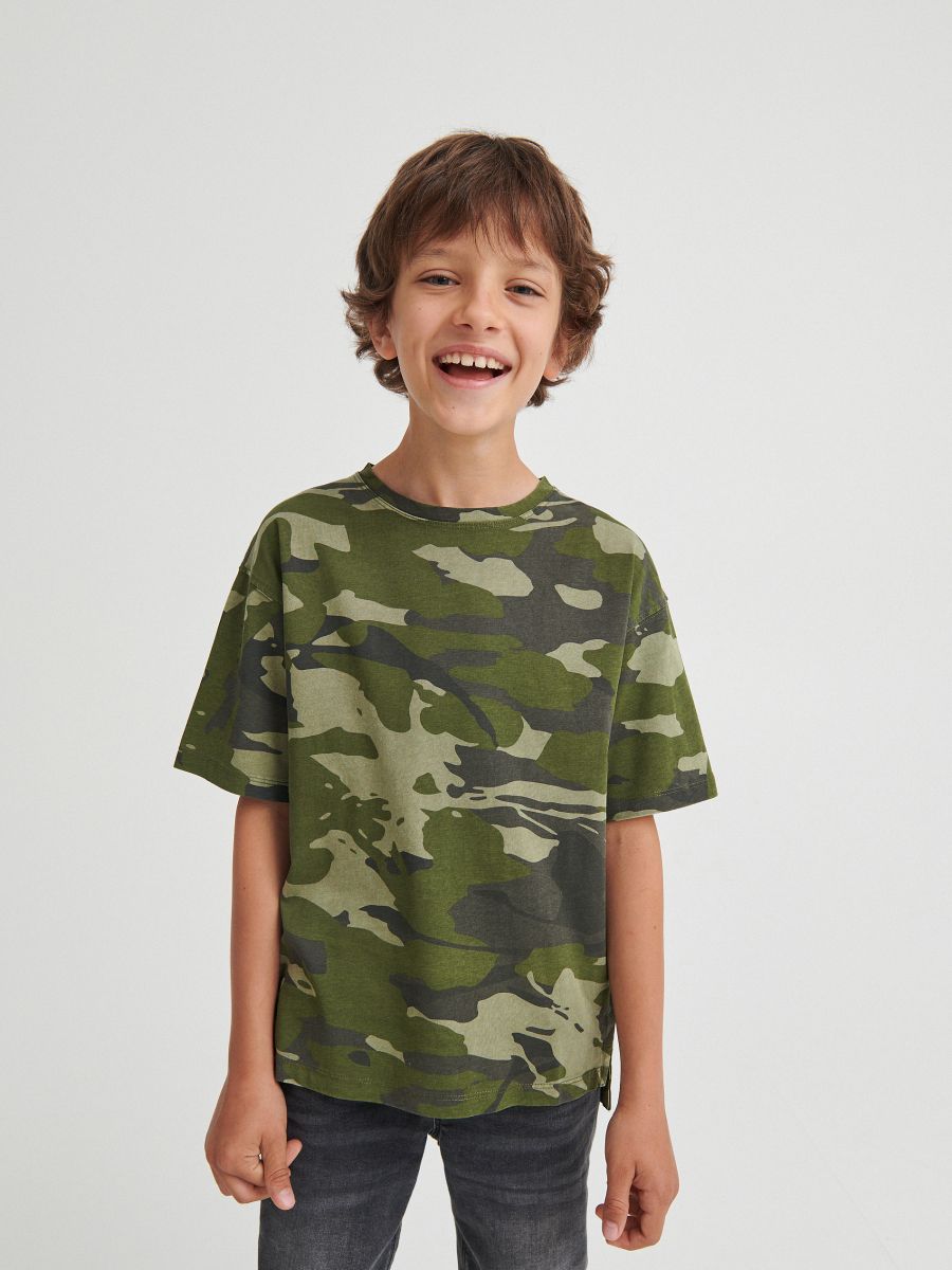 cotton camo t shirt