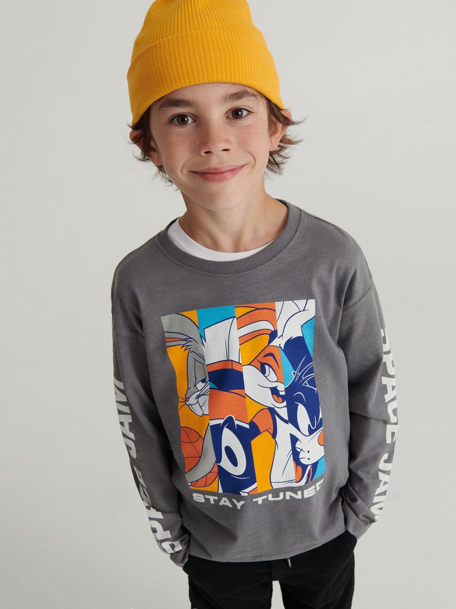 space jam grey t shirt