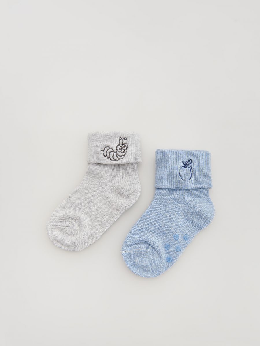 Buy online! van 2 paar sokken met hoog biologisch katoen, RESERVED, 4821G-05M