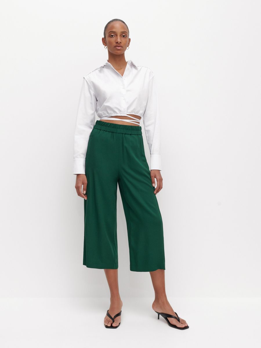 Green ladies trousers Clearance