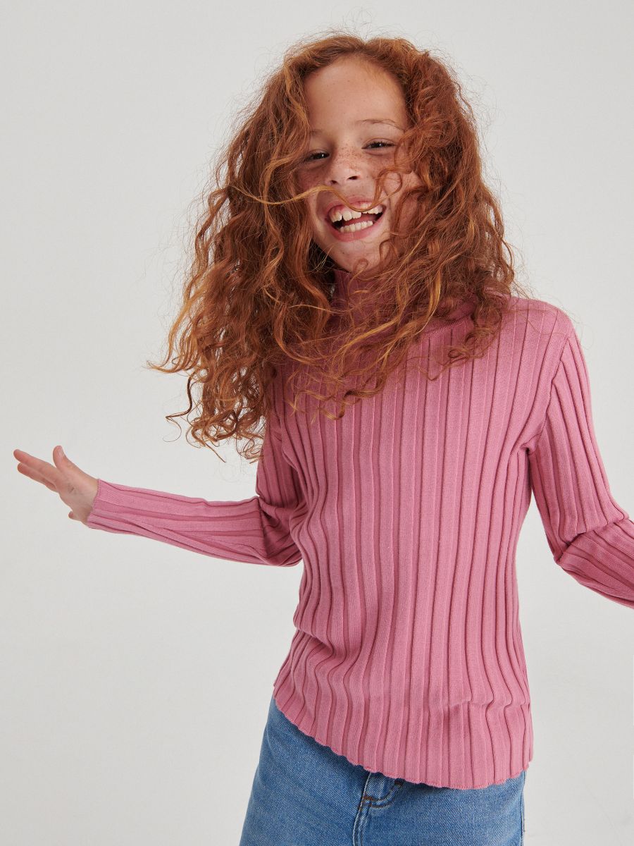 girls lilac jumper