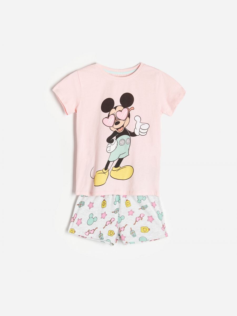 Buy Online Mickey Mouse Two Piece Pyjama Set Reserved 8066g 03x