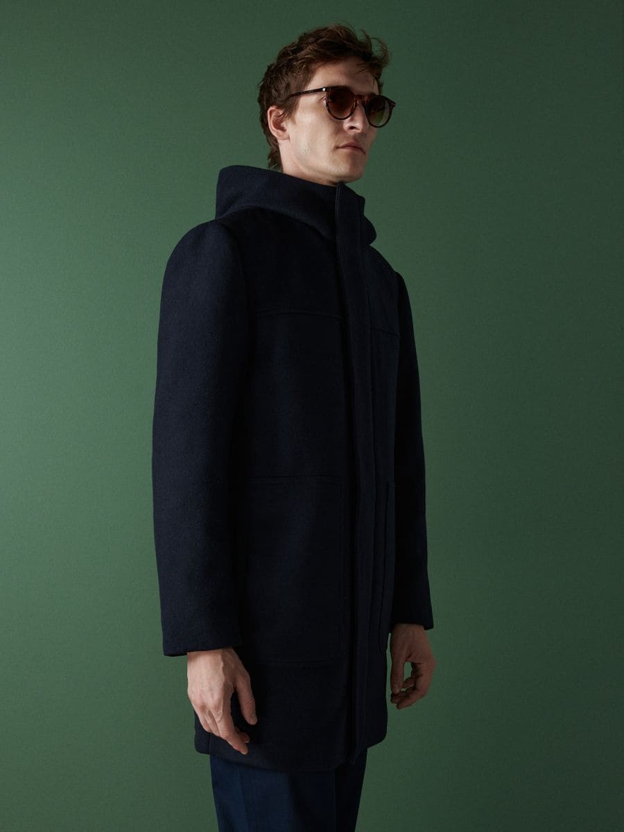 The Best Overcoats to Wear During Autumn Winter | High collar coat from Reserved