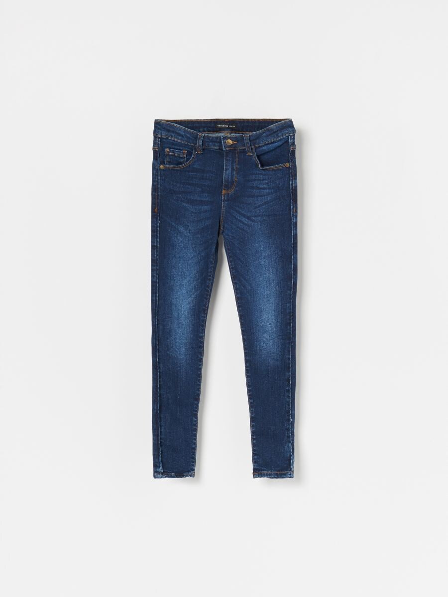 navy slim jeans
